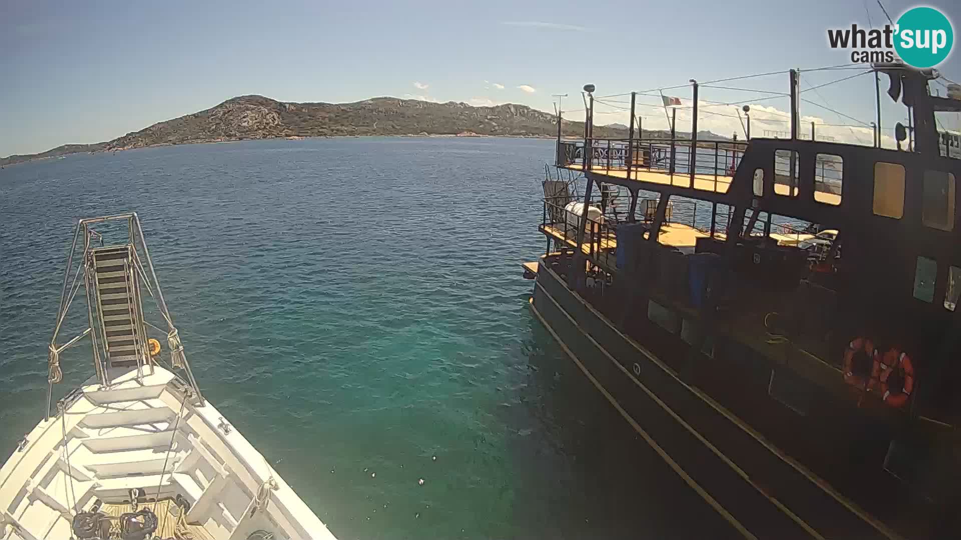 The boat Lo Squalo IV – live webcam arcipelago La Maddalena – Sardinia – Italy