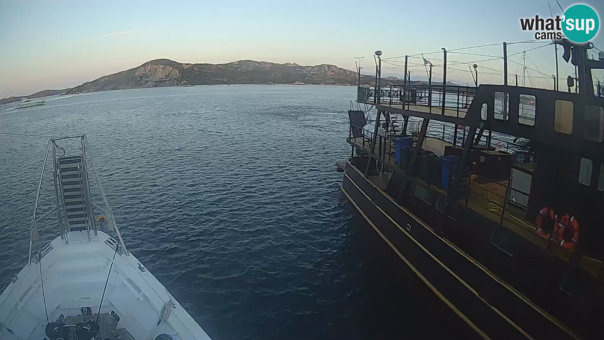 The boat Lo Squalo IV – live webcam arcipelago La Maddalena – Sardinia – Italy