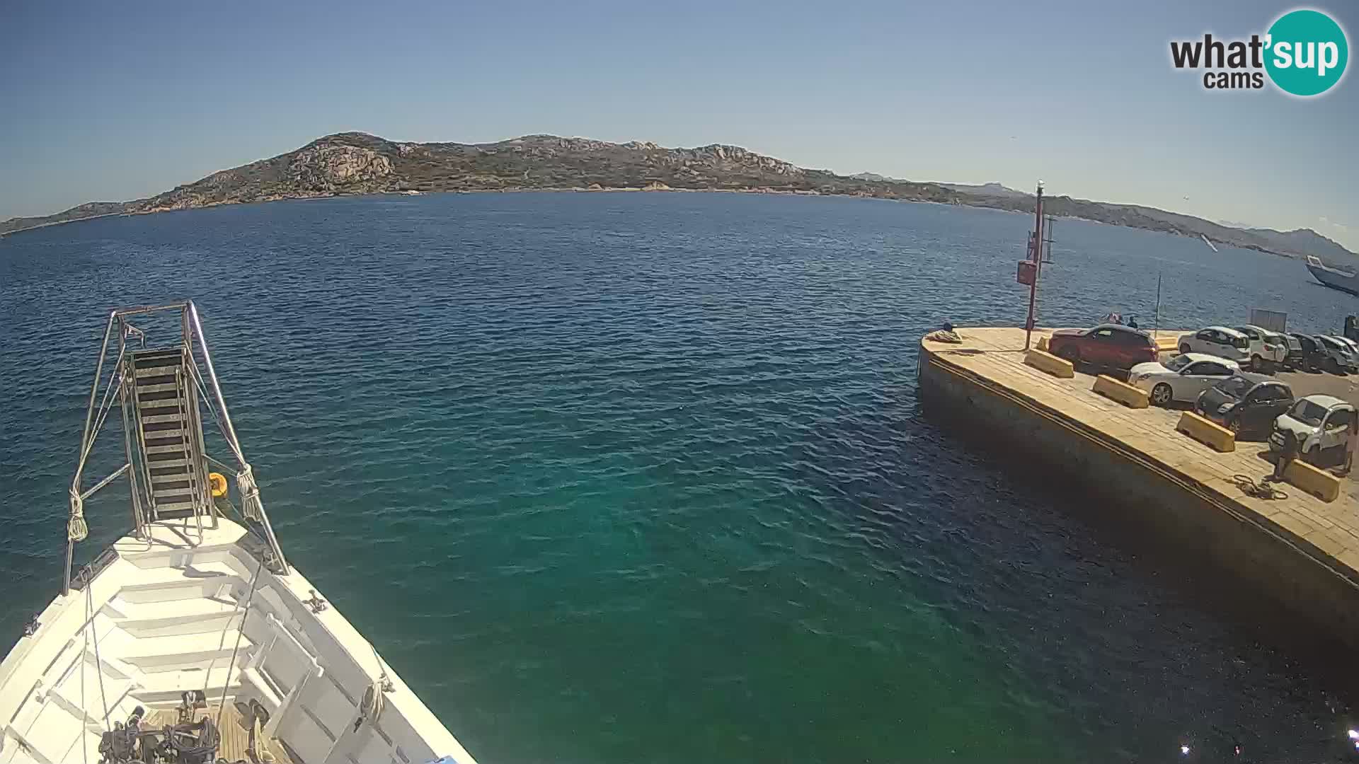 The boat Lo Squalo IV – live webcam arcipelago La Maddalena – Sardinia – Italy