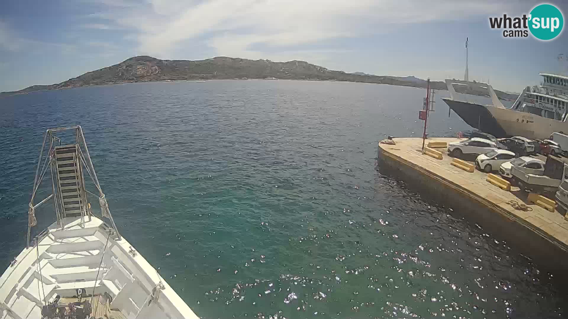 The boat Lo Squalo IV – live webcam arcipelago La Maddalena – Sardinia – Italy
