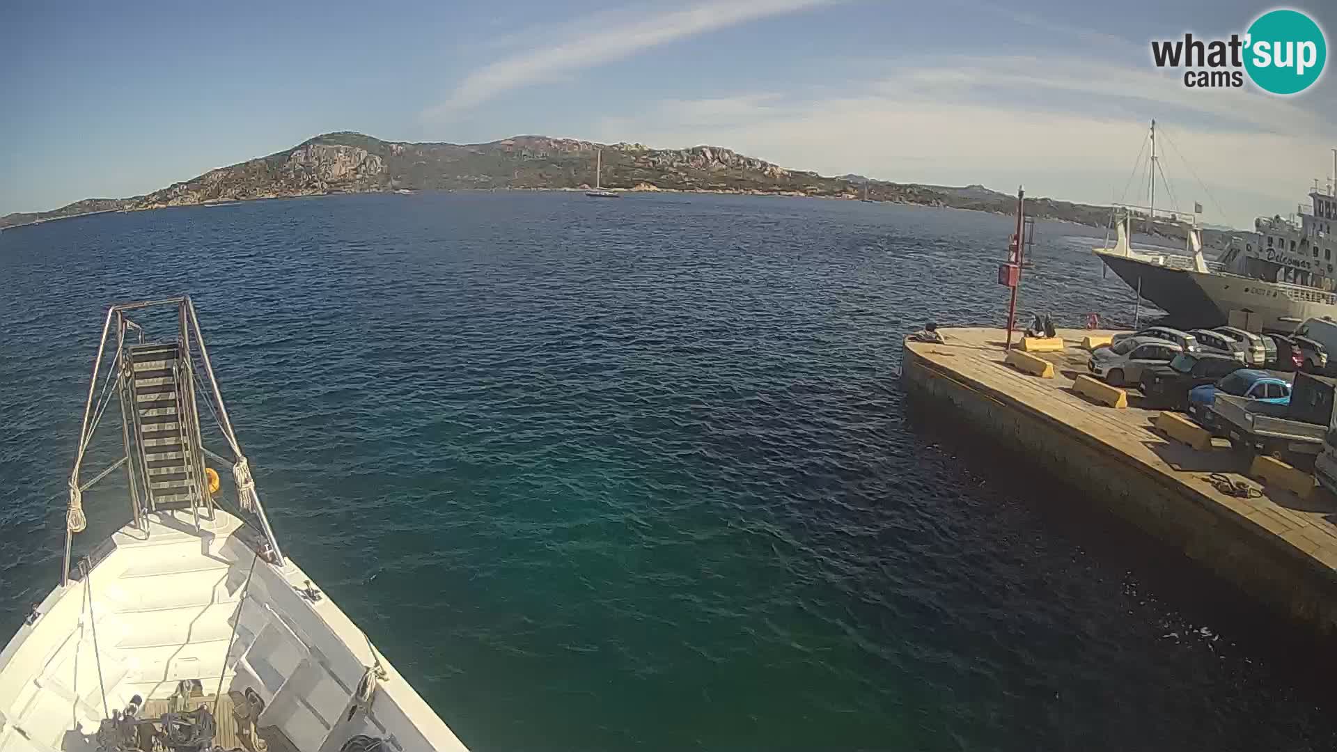 The boat Lo Squalo IV – live webcam arcipelago La Maddalena – Sardinia – Italy