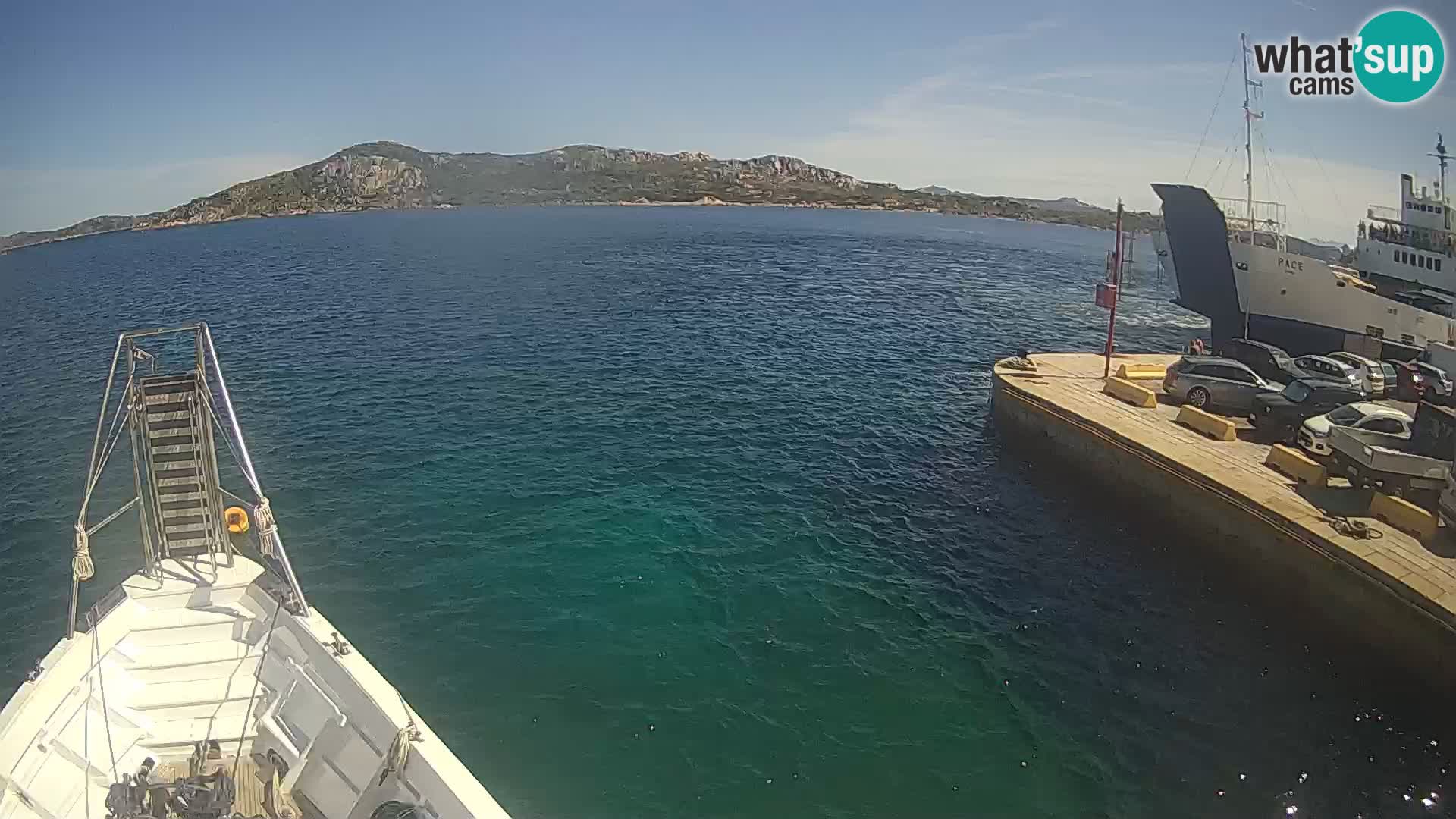 The boat Lo Squalo IV – live webcam arcipelago La Maddalena – Sardinia – Italy