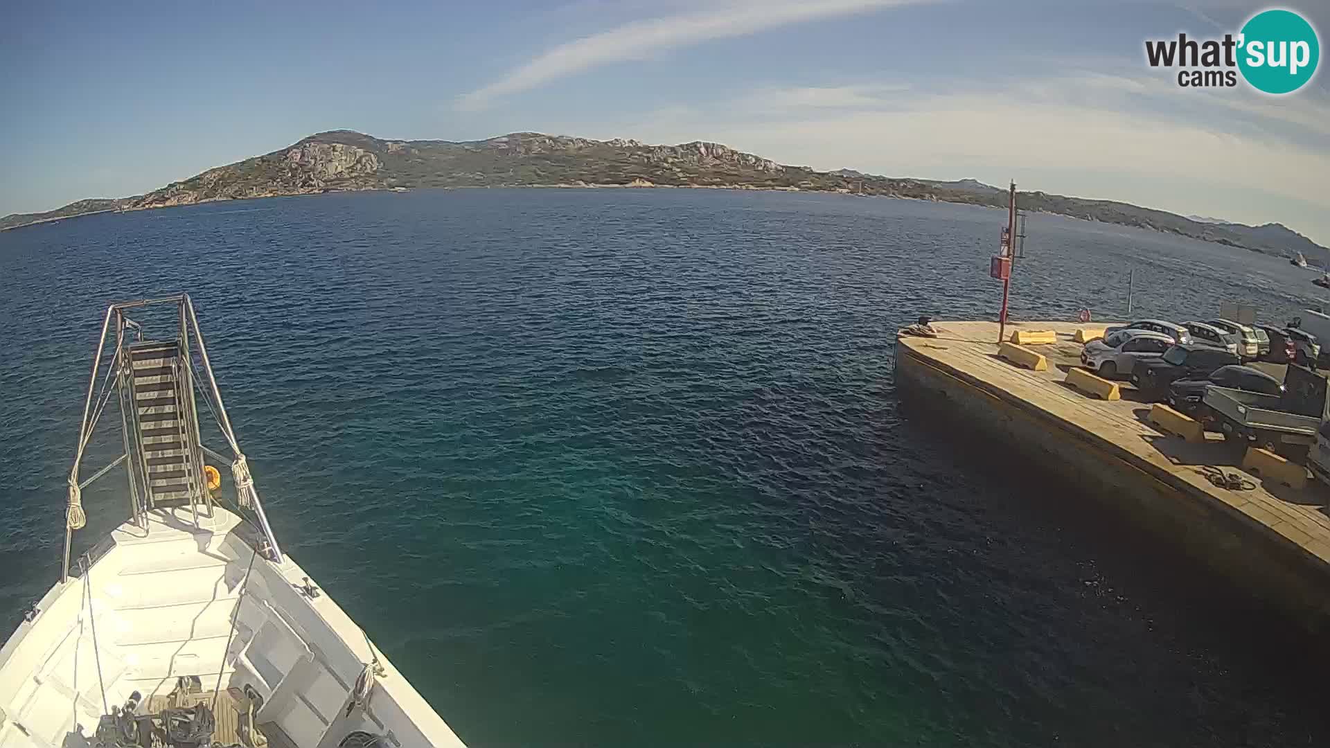 The boat Lo Squalo IV – live webcam arcipelago La Maddalena – Sardinia – Italy