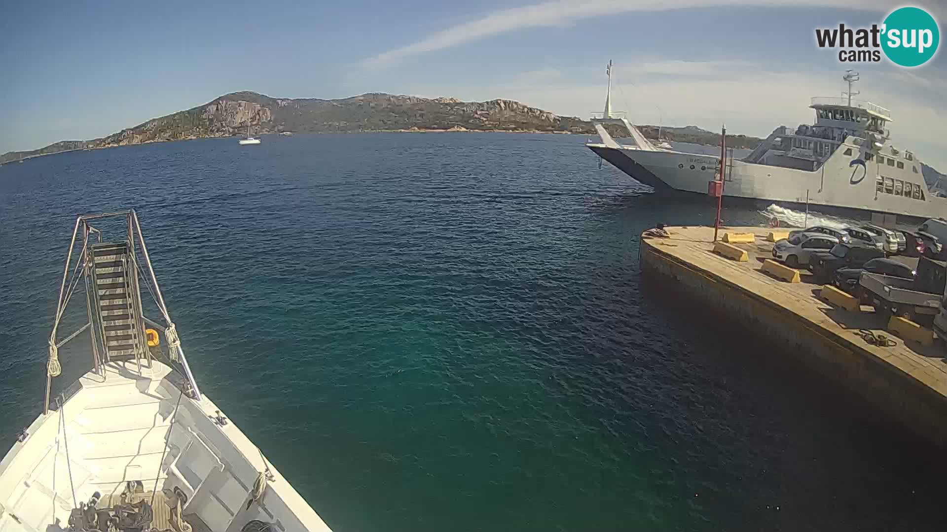 The boat Lo Squalo IV – live webcam arcipelago La Maddalena – Sardinia – Italy