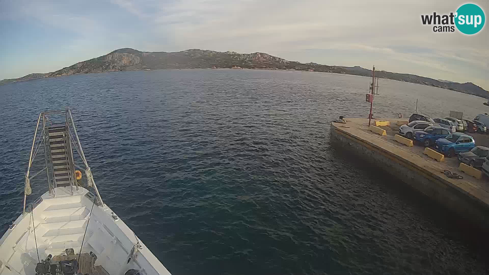 The boat Lo Squalo IV – live webcam arcipelago La Maddalena – Sardinia – Italy
