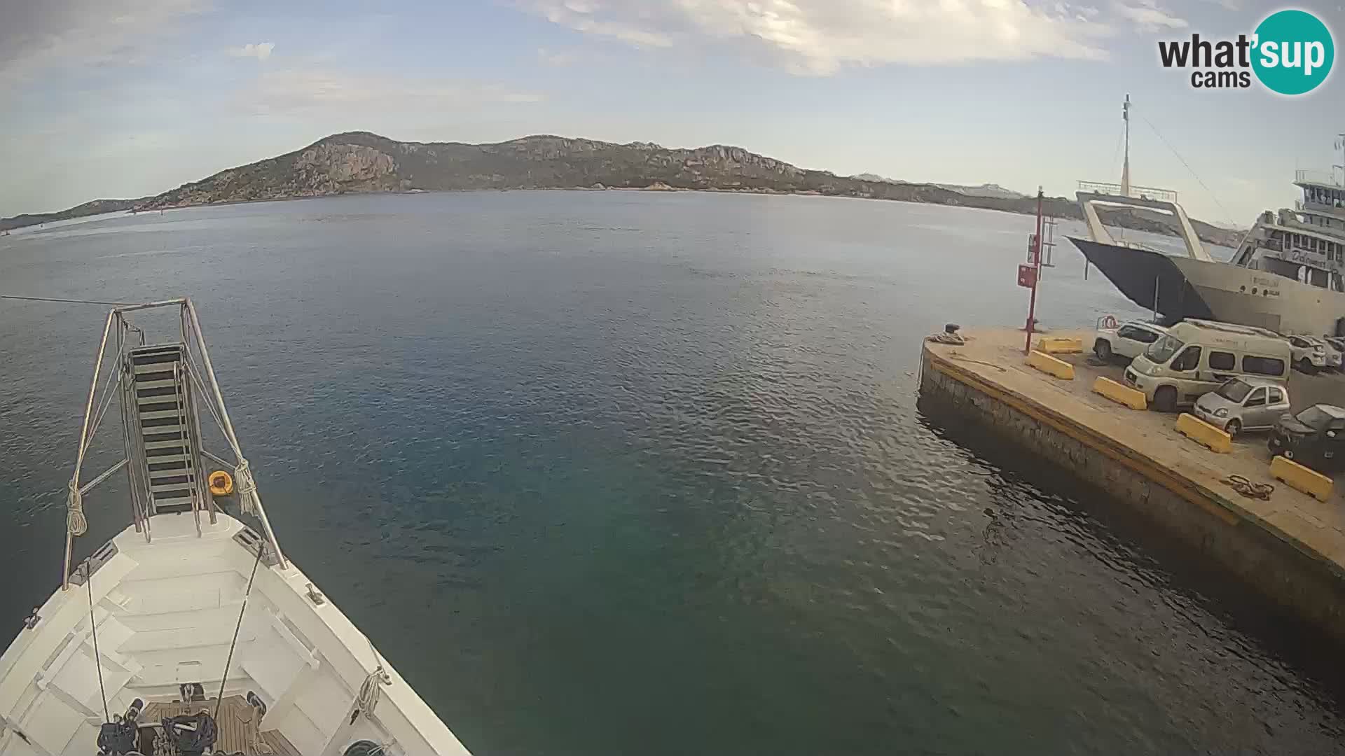 The boat Lo Squalo IV – live webcam arcipelago La Maddalena – Sardinia – Italy