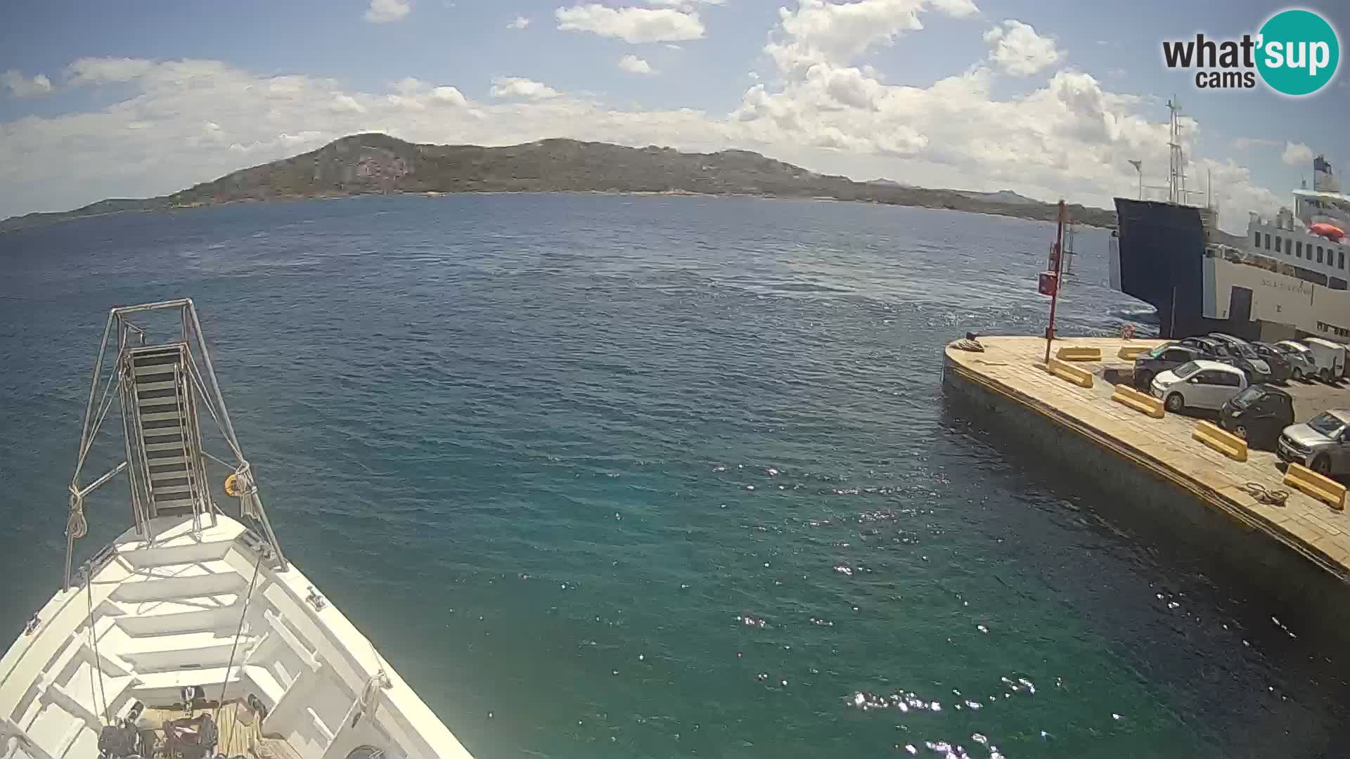 The boat Lo Squalo IV – live webcam arcipelago La Maddalena – Sardinia – Italy