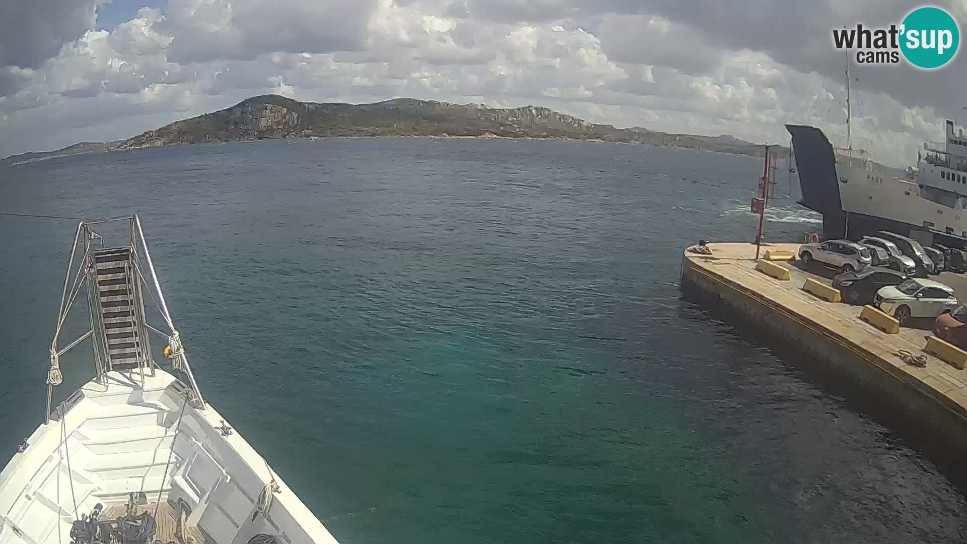 The boat Lo Squalo IV – live webcam arcipelago La Maddalena – Sardinia – Italy