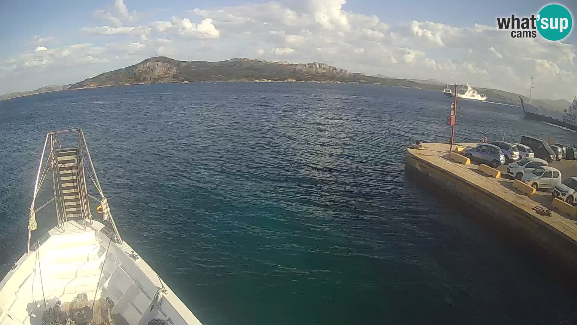The boat Lo Squalo IV – live webcam arcipelago La Maddalena – Sardinia – Italy