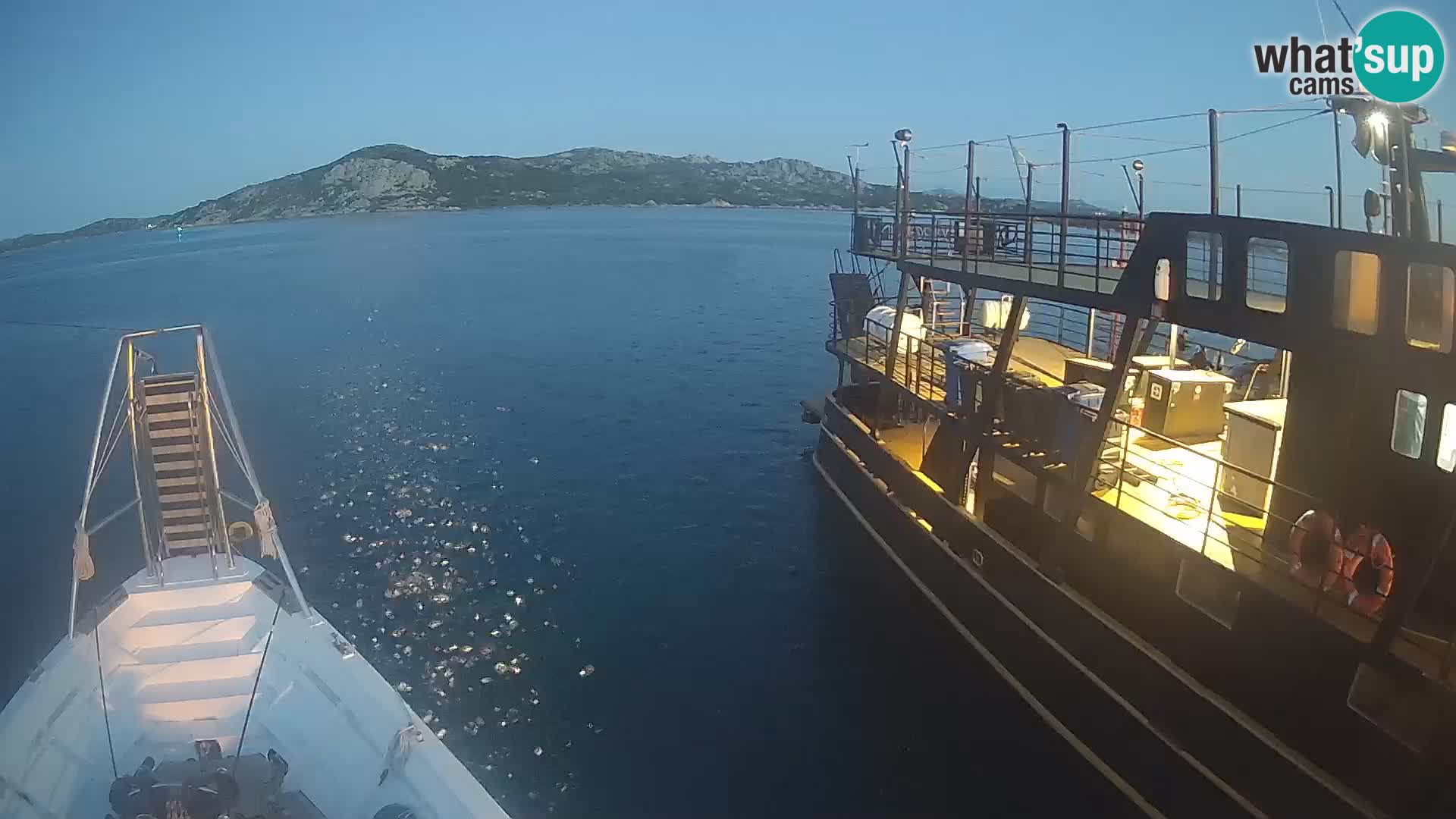 The boat Lo Squalo IV – live webcam arcipelago La Maddalena – Sardinia – Italy