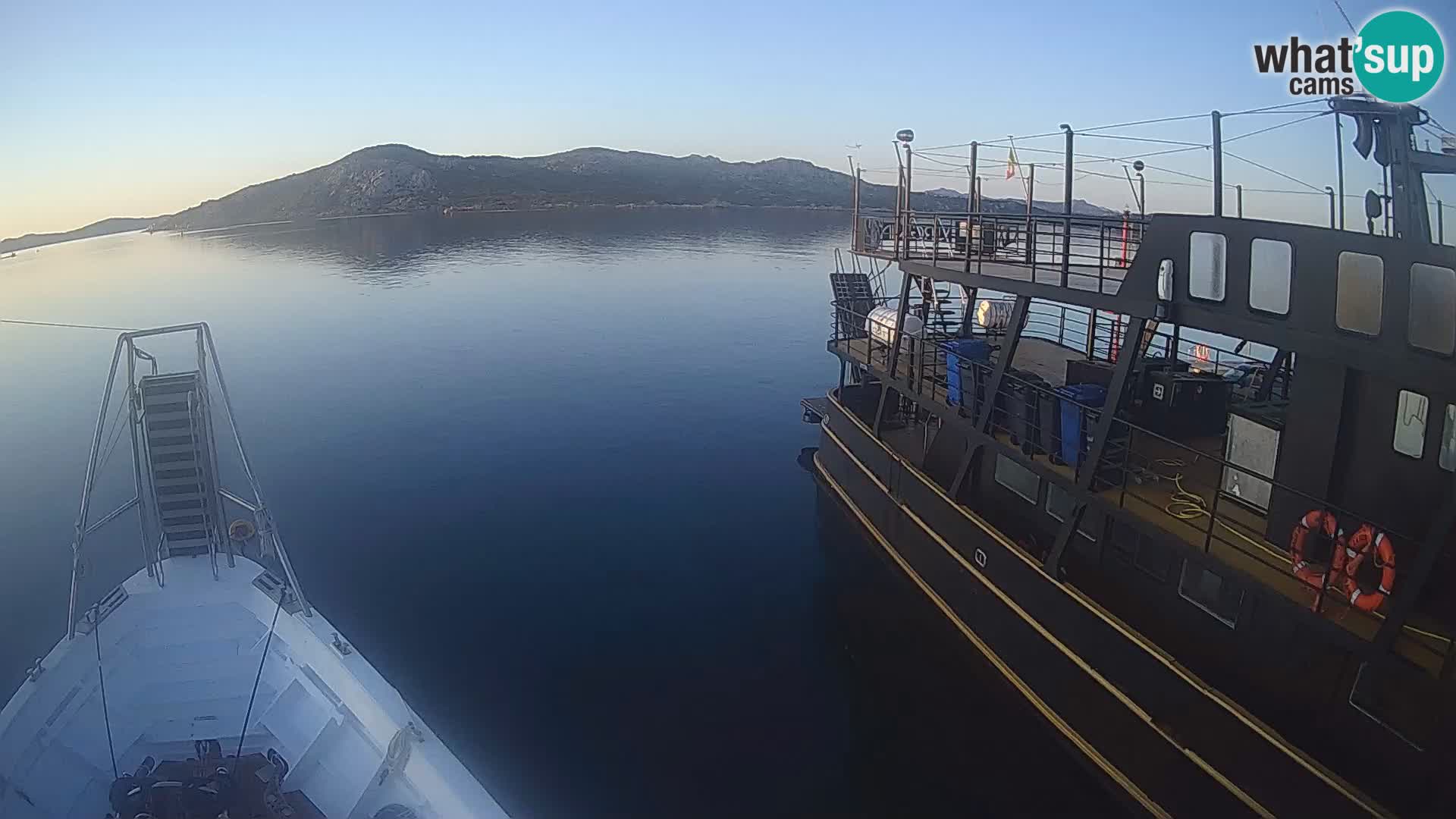 The boat Lo Squalo IV – live webcam arcipelago La Maddalena – Sardinia – Italy