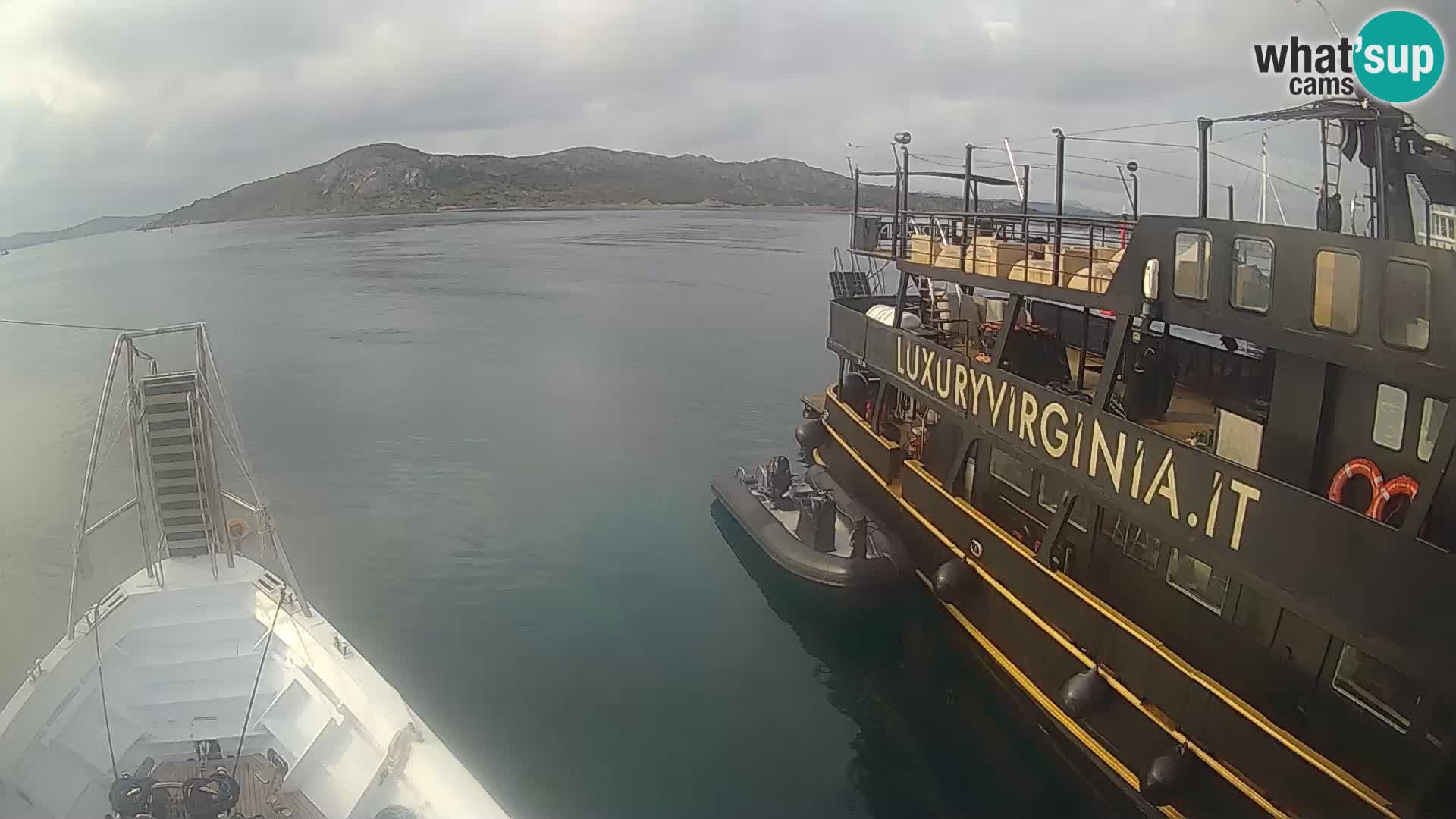 The boat Lo Squalo IV – live webcam arcipelago La Maddalena – Sardinia – Italy