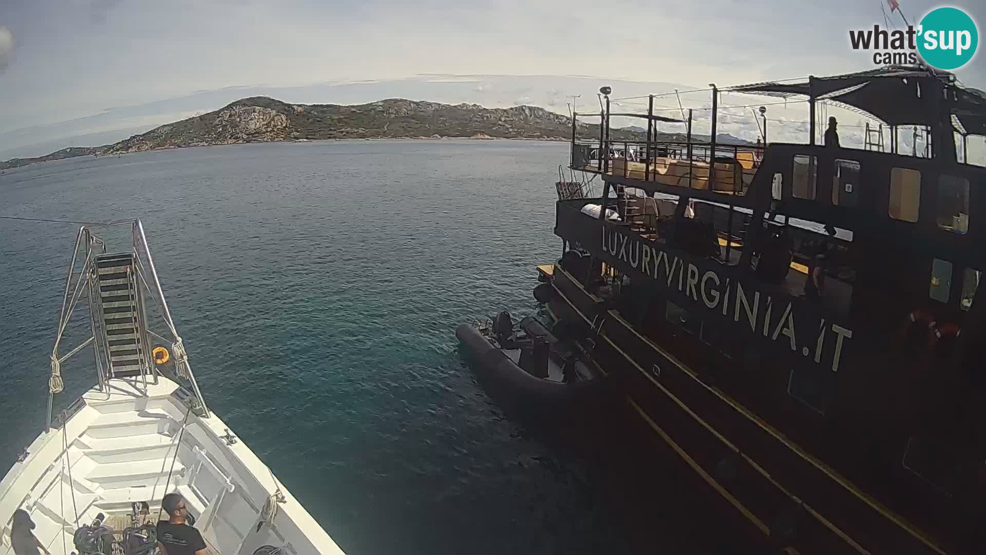 The boat Lo Squalo IV – live webcam arcipelago La Maddalena – Sardinia – Italy