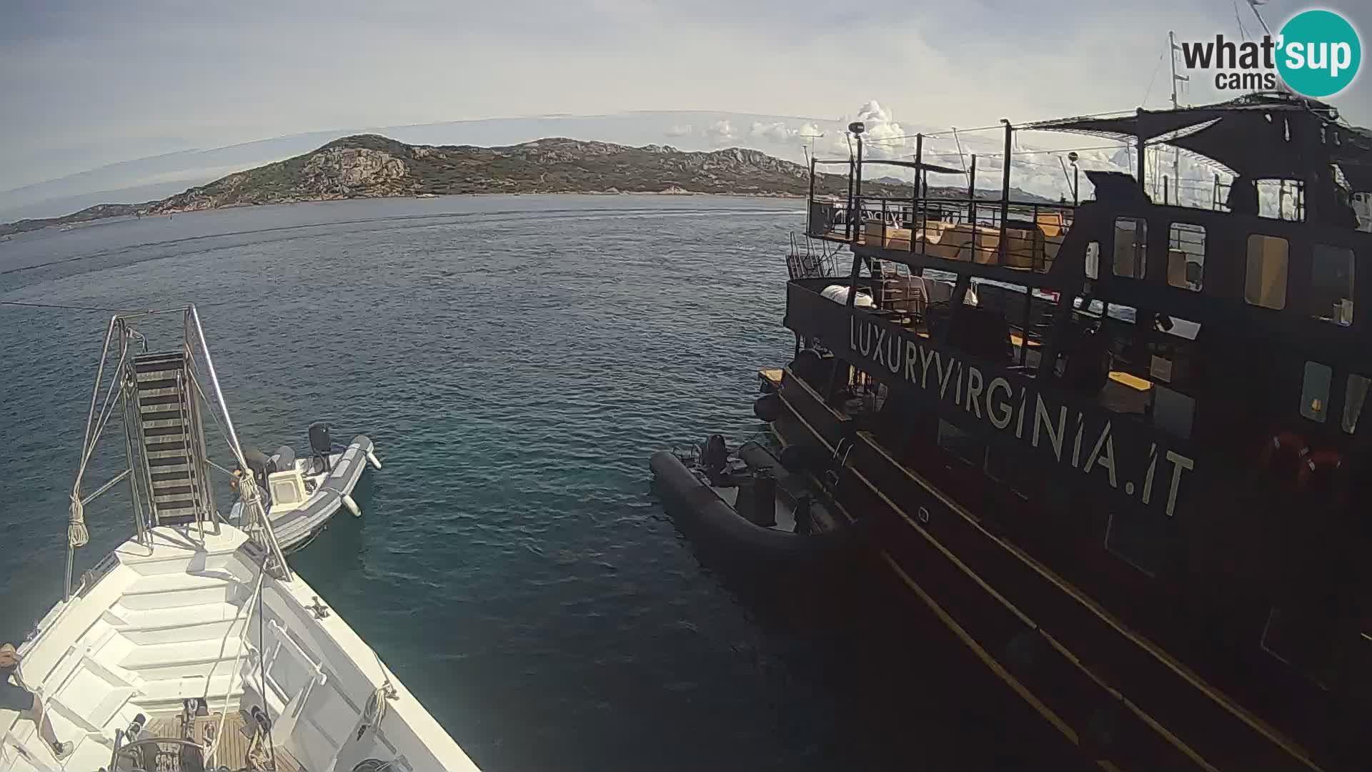 The boat Lo Squalo IV – live webcam arcipelago La Maddalena – Sardinia – Italy