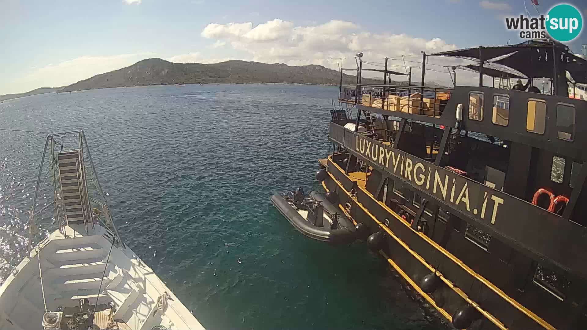 The boat Lo Squalo IV – live webcam arcipelago La Maddalena – Sardinia – Italy