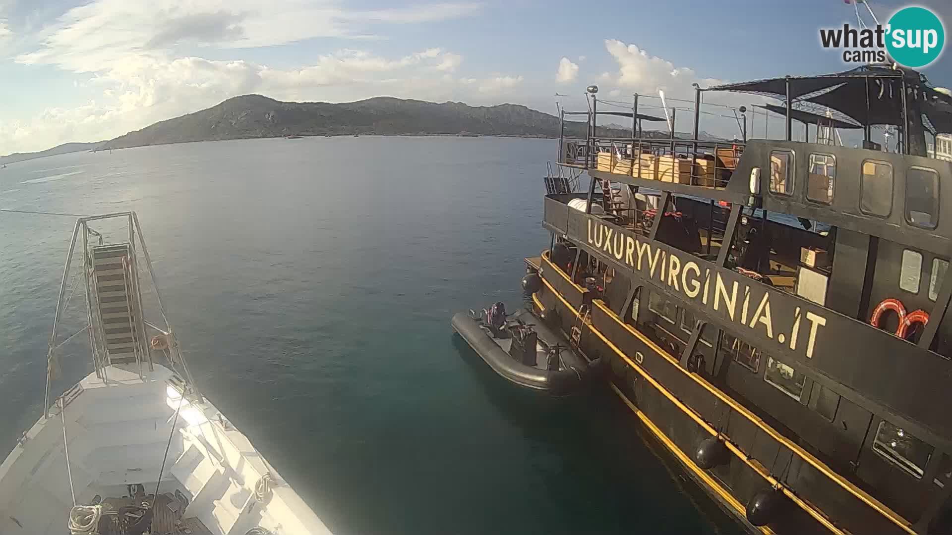 The boat Lo Squalo IV – live webcam arcipelago La Maddalena – Sardinia – Italy
