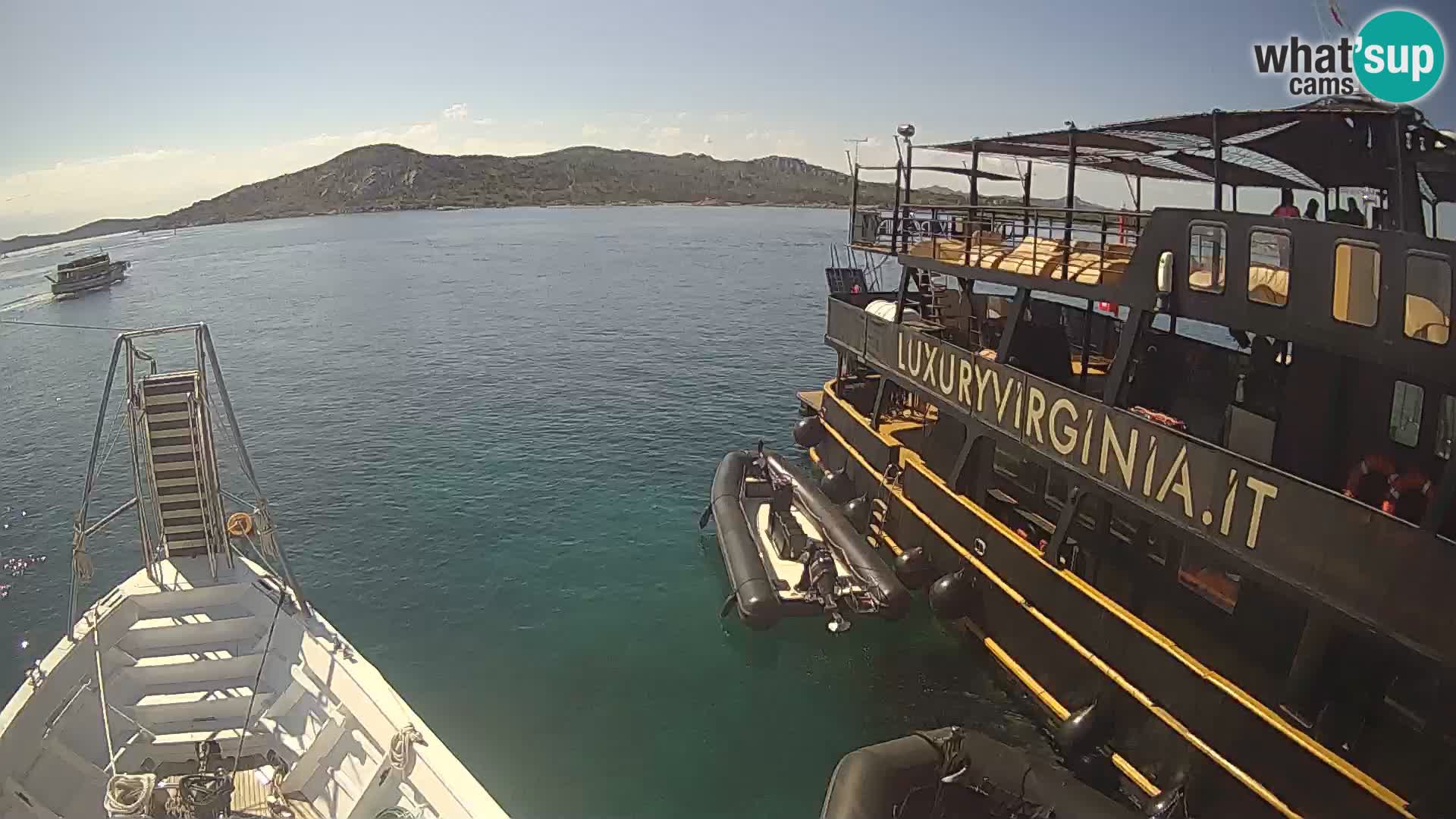 Le bateau Lo Squalo IV – webcam en direct arcipelago La Maddalena – Sardaigne – Italie