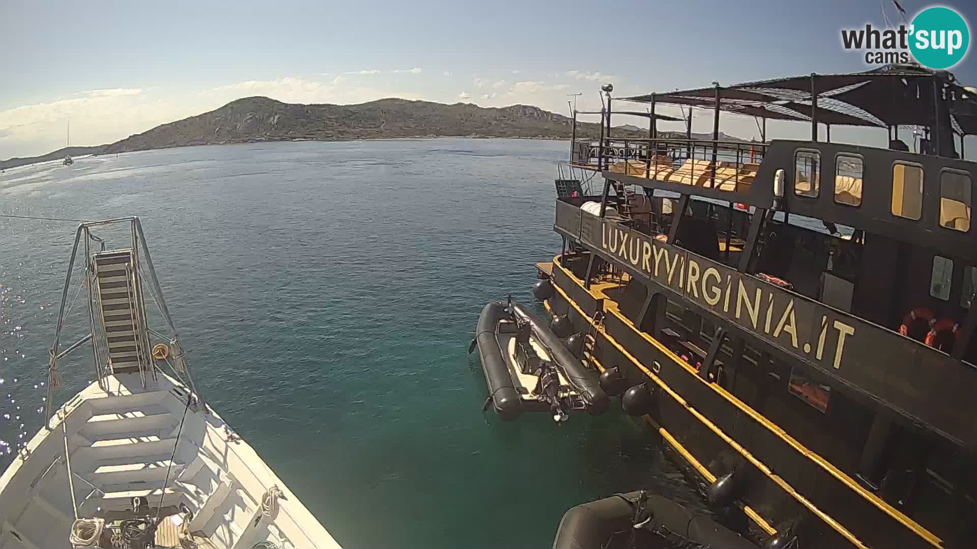 Le bateau Lo Squalo IV – webcam en direct arcipelago La Maddalena – Sardaigne – Italie