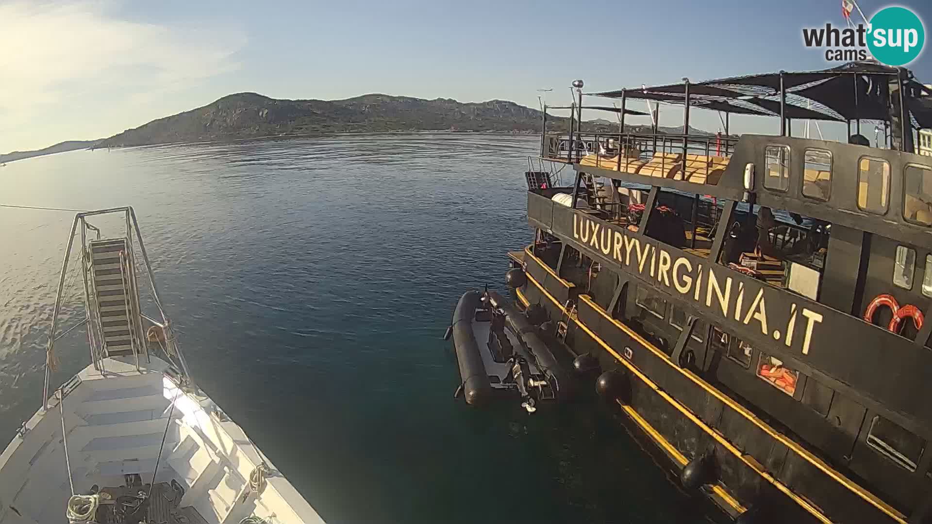 The boat Lo Squalo IV – live webcam arcipelago La Maddalena – Sardinia – Italy