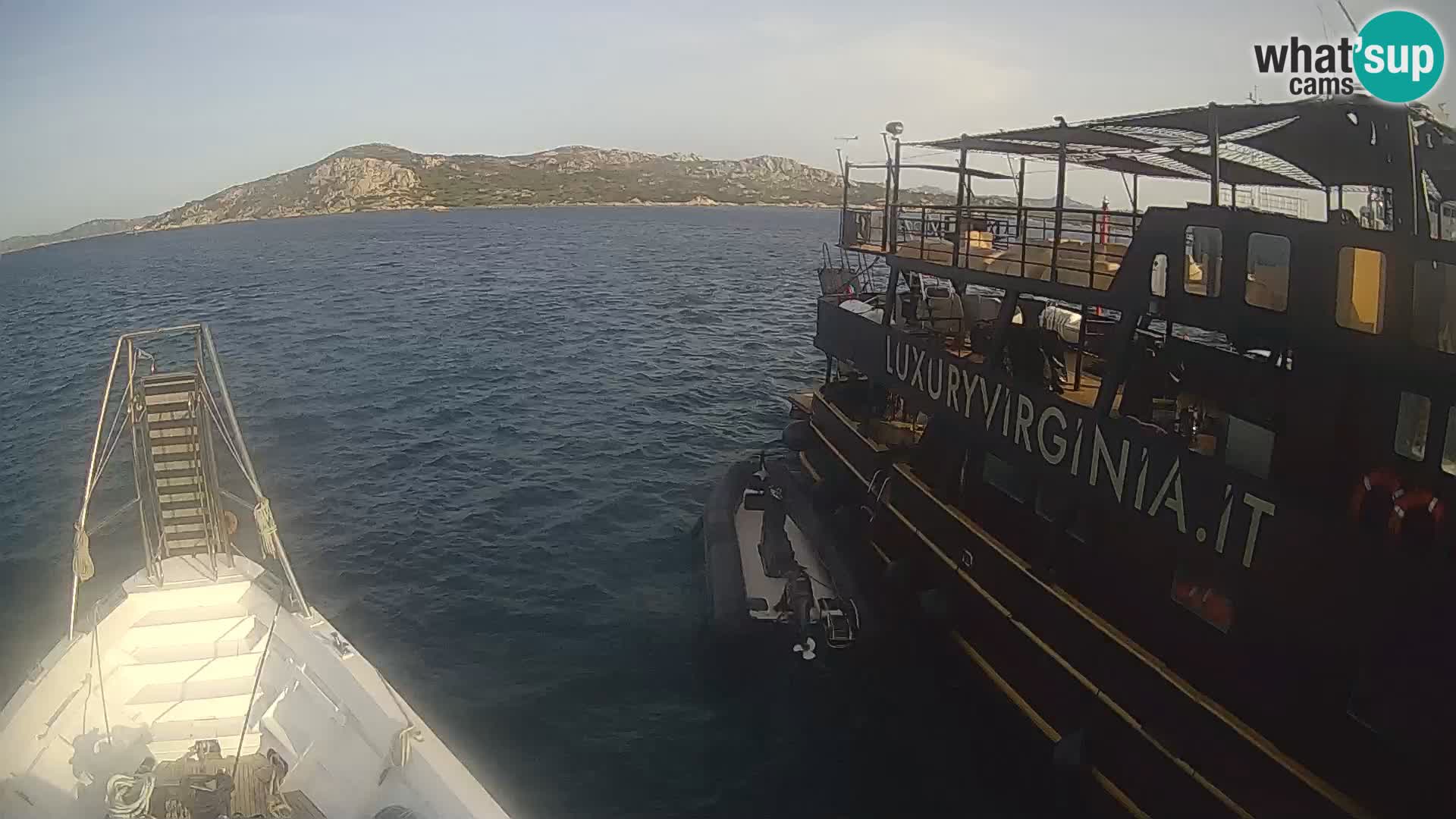 The boat Lo Squalo IV – live webcam arcipelago La Maddalena – Sardinia – Italy
