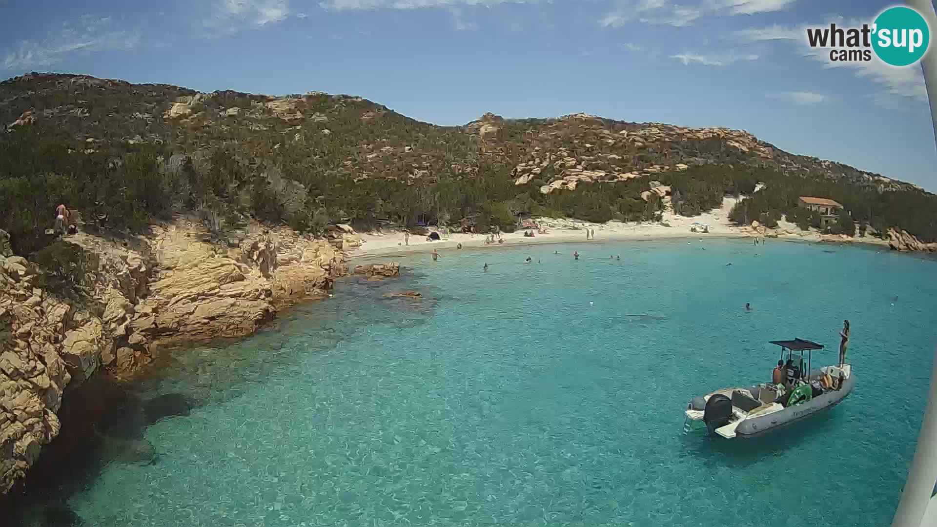 The boat Lo Squalo IV – live webcam arcipelago La Maddalena – Sardinia – Italy