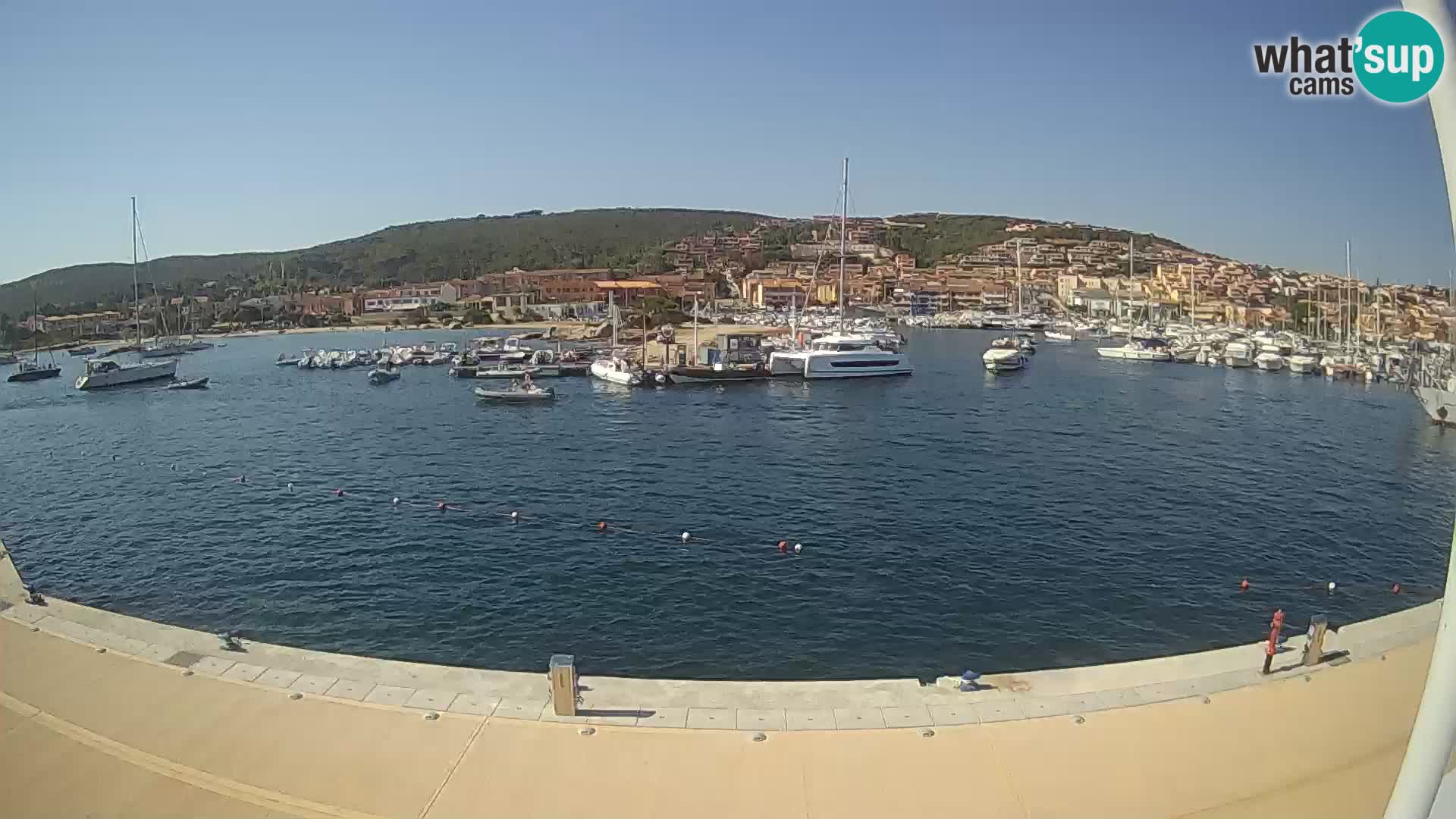 The boat Lo Squalo IV – live webcam arcipelago La Maddalena – Sardinia – Italy