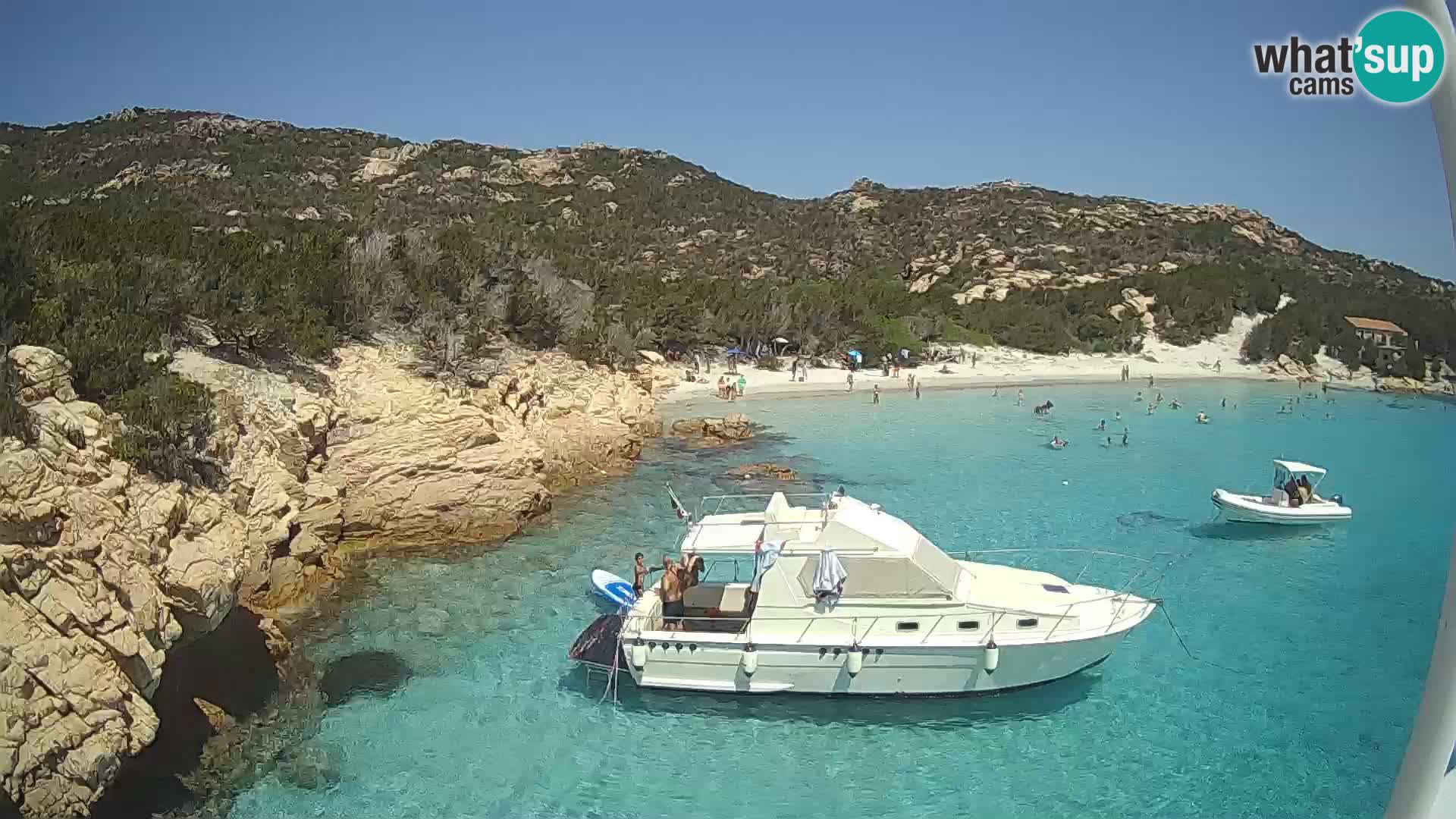 The boat Lo Squalo IV – live webcam arcipelago La Maddalena – Sardinia – Italy