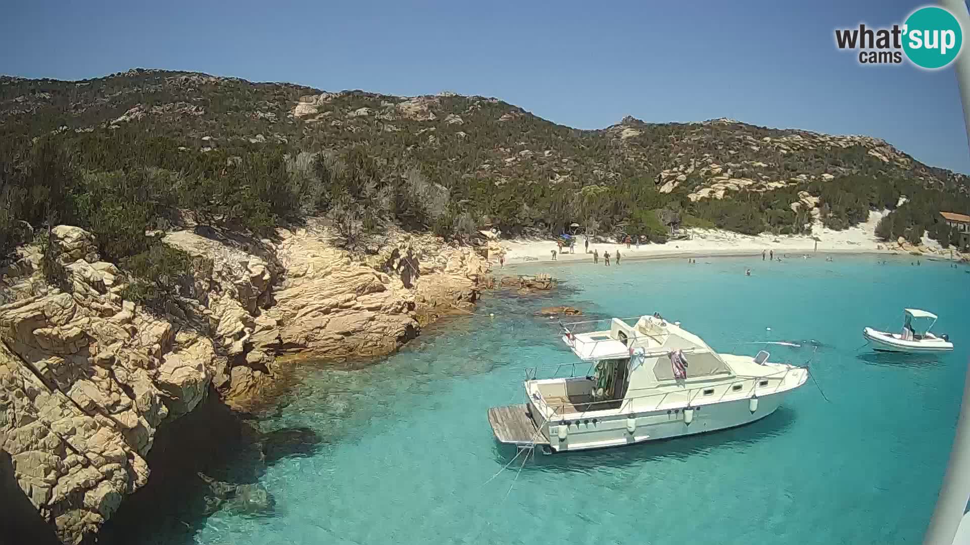 The boat Lo Squalo IV – live webcam arcipelago La Maddalena – Sardinia – Italy
