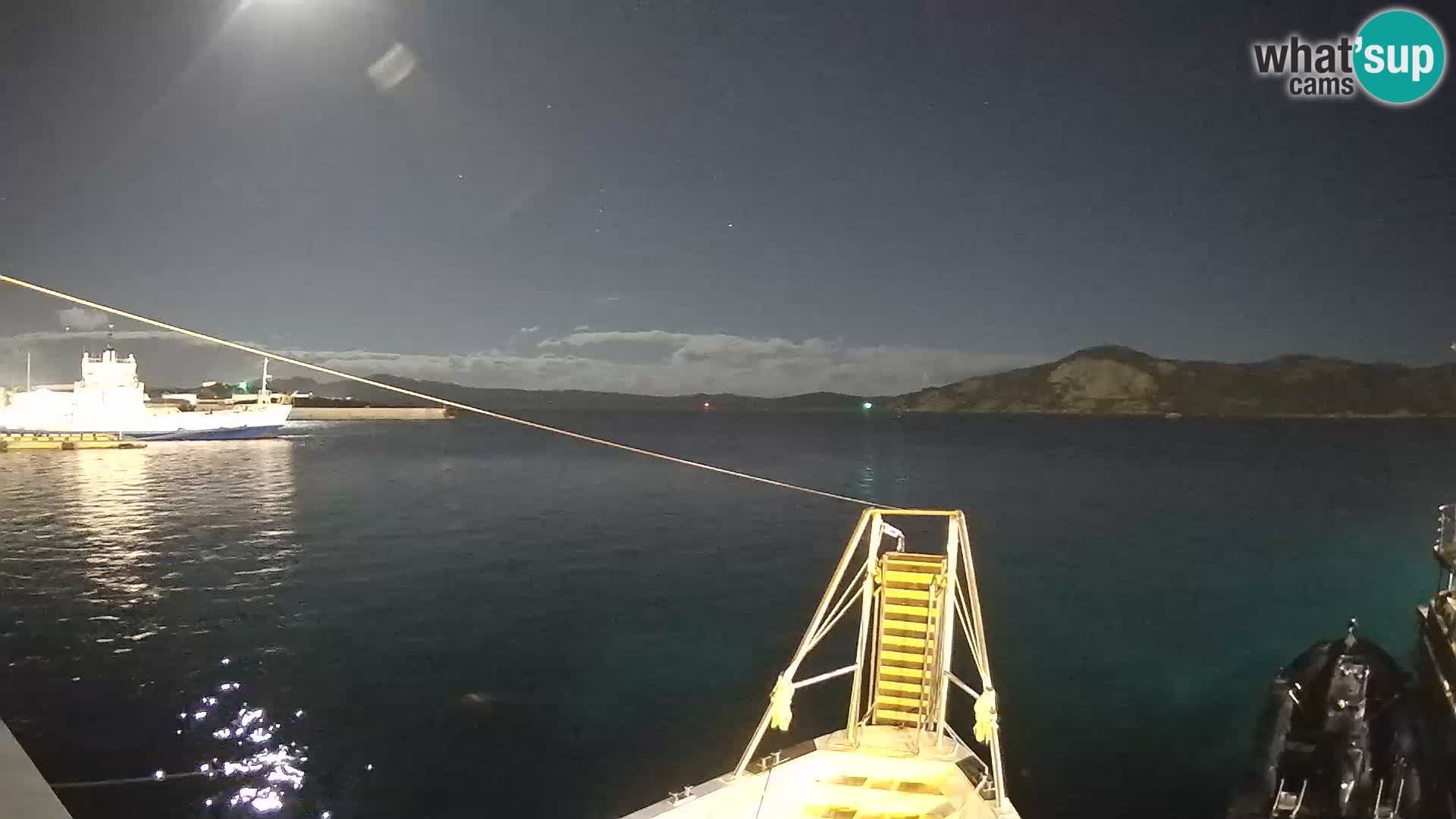 The boat Lo Squalo IV – live webcam arcipelago La Maddalena – Sardinia – Italy