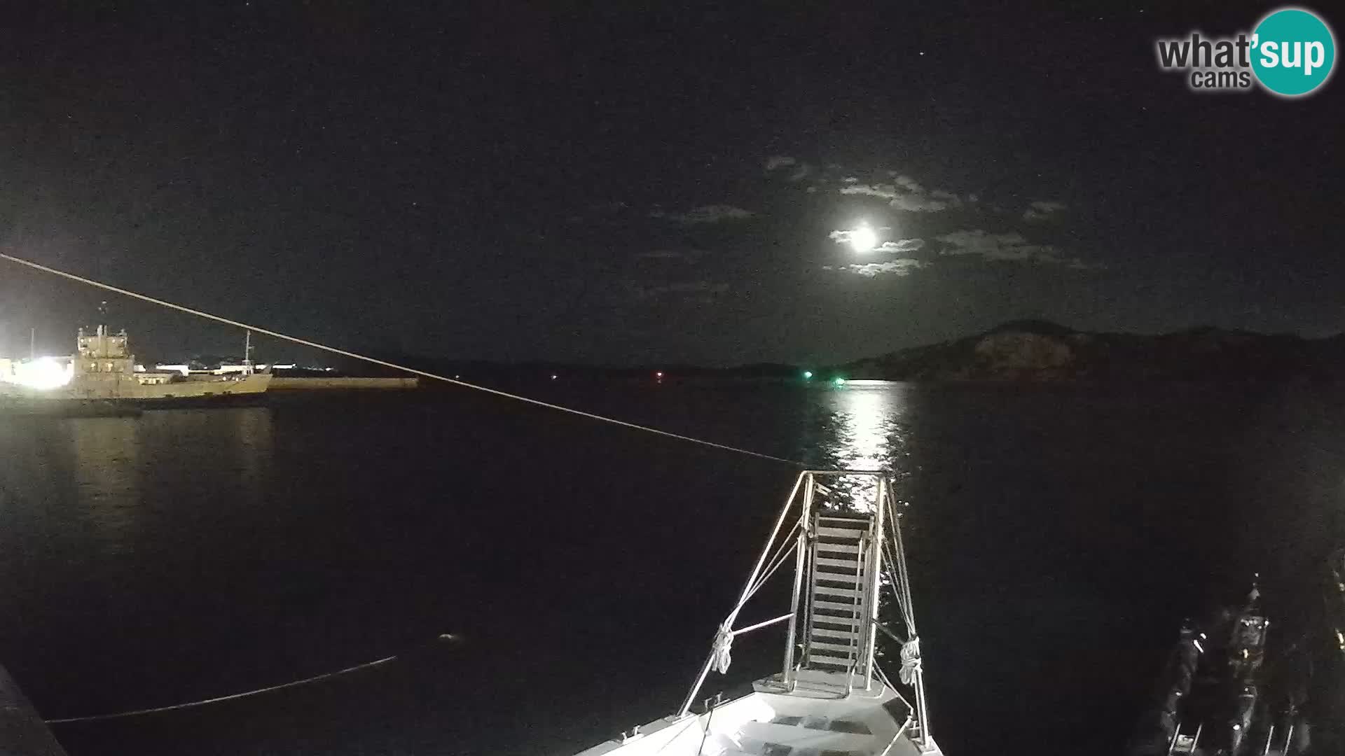 The boat Lo Squalo IV – live webcam arcipelago La Maddalena – Sardinia – Italy