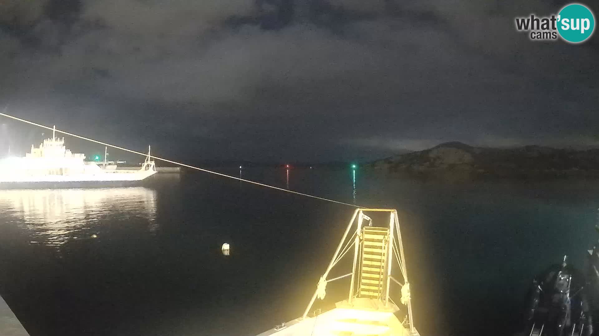 Čoln Lo Squalo IV – arhipelag spletna kamera La Maddalena – Sardinija – Italija