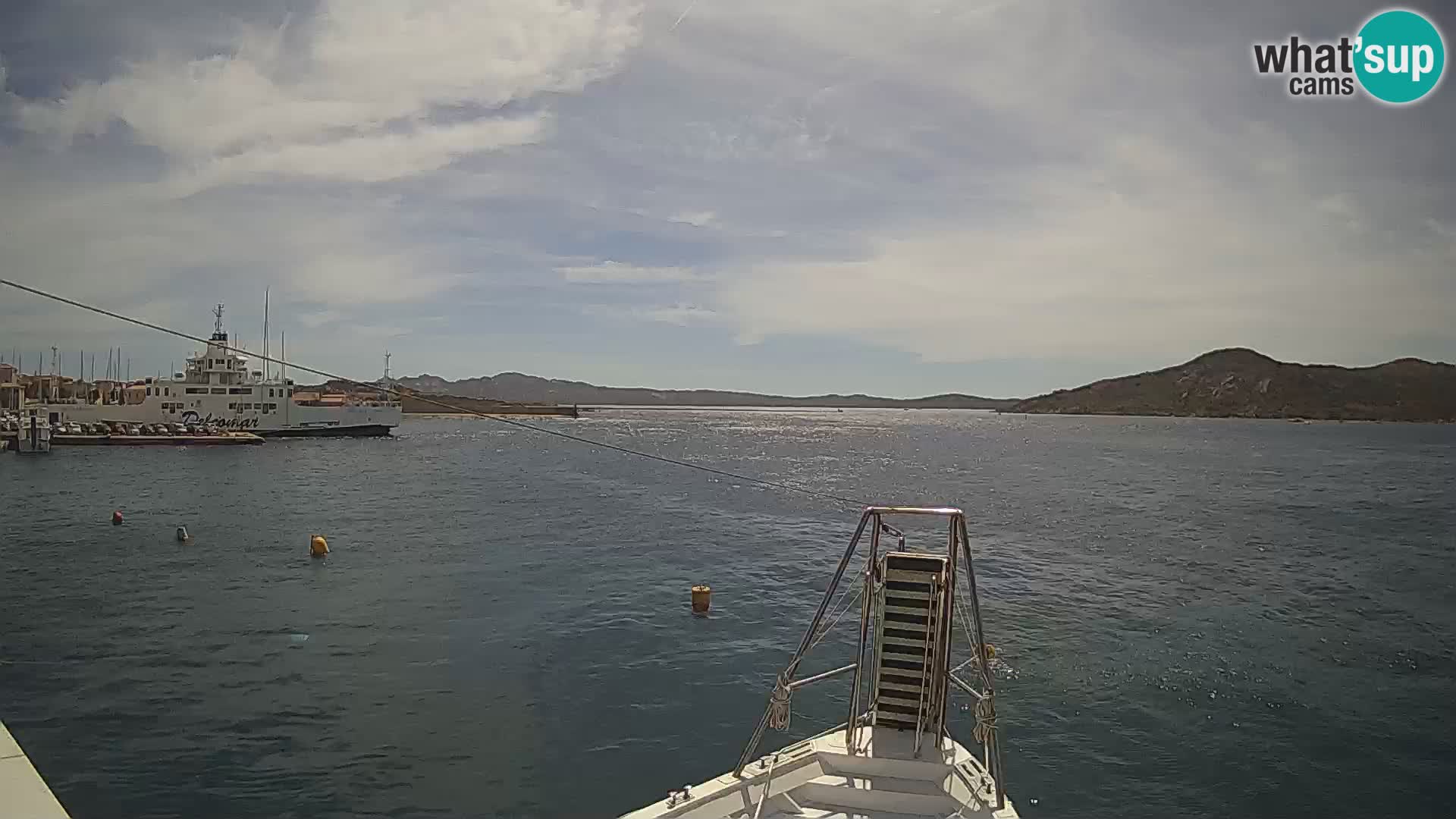 The boat Lo Squalo IV – live webcam arcipelago La Maddalena – Sardinia – Italy
