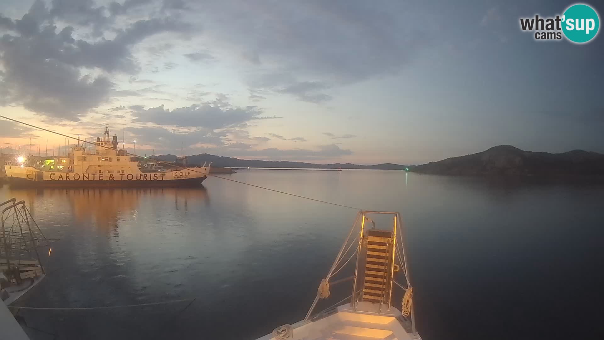 The boat Lo Squalo IV – live webcam arcipelago La Maddalena – Sardinia – Italy