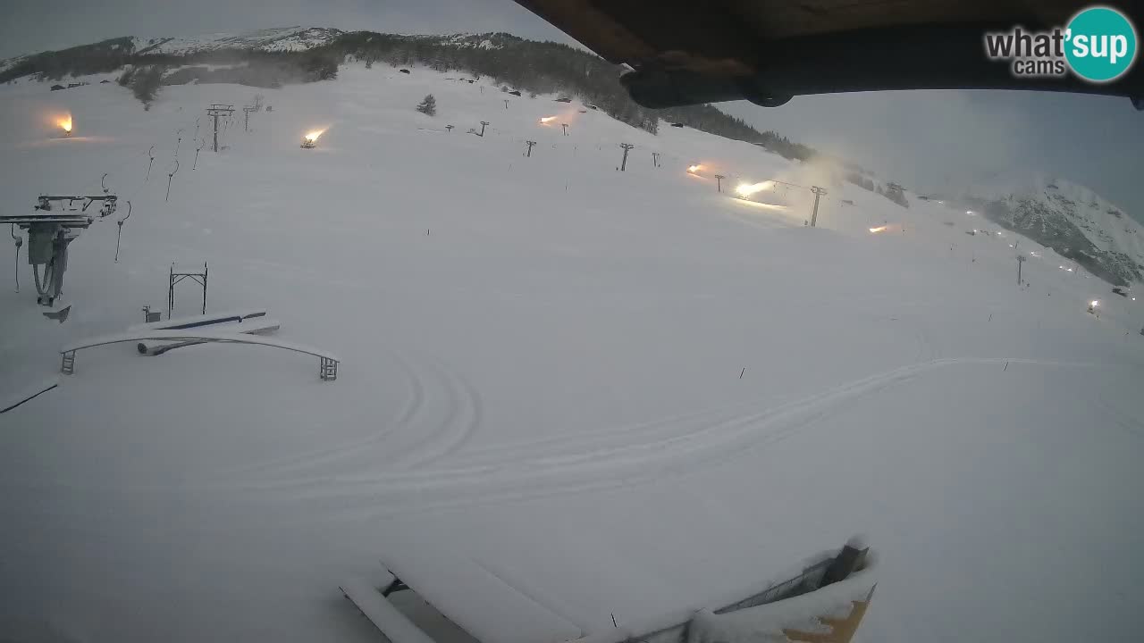 Livigno webcam – view on Livigno Ski School area – LivignoGO