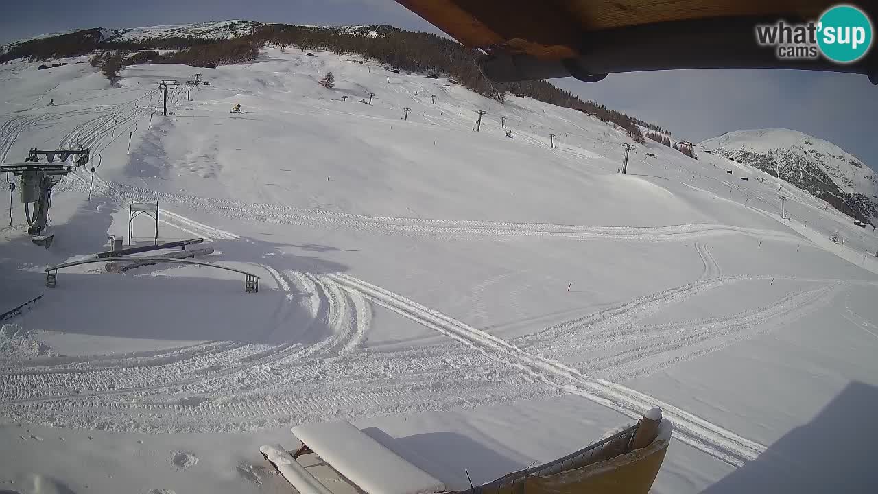 Livigno LIVE cam smučišče | pogled na smučarske proge