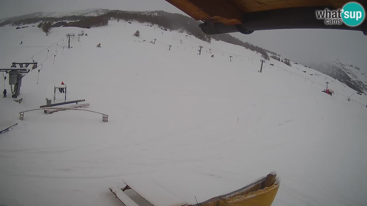 Livigno webcam – view on Livigno Ski School area – LivignoGO