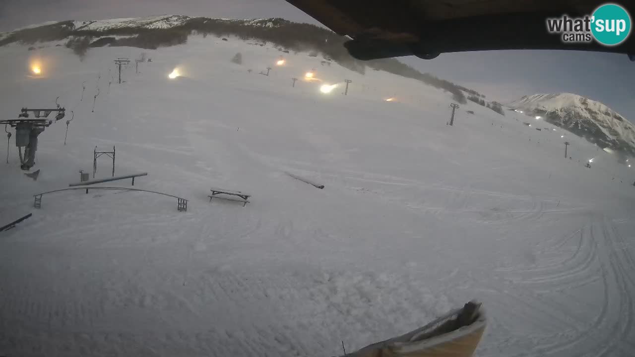 Livigno LIVE cam smučišče | pogled na smučarske proge