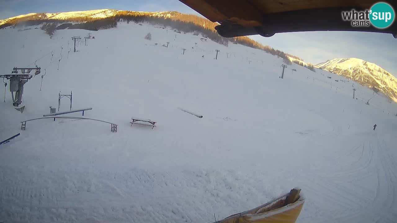 Livigno LIVE cam smučišče | pogled na smučarske proge