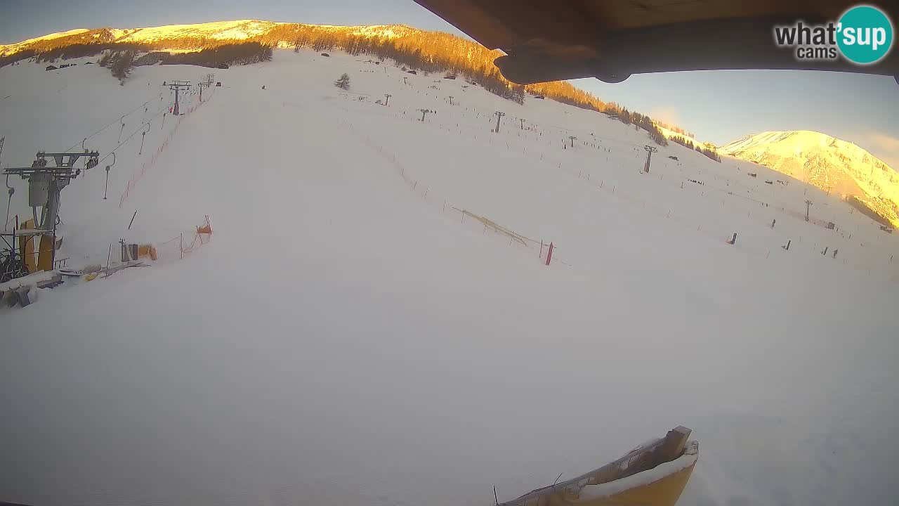 Livigno webcam – view on Livigno Ski School area – LivignoGO