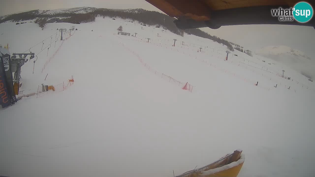 Livigno live webcam – view on Livigno Ski School area – LivignoGO