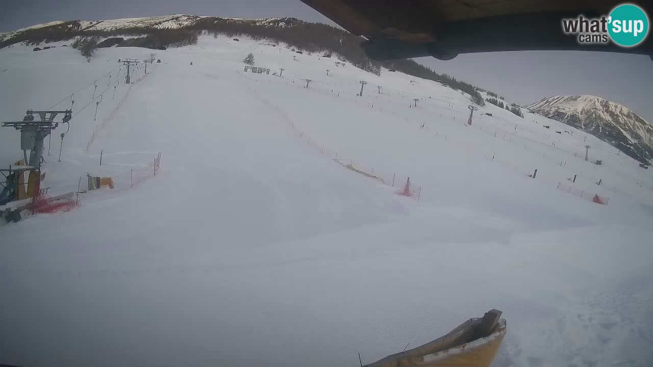 Livigno live webcam – view on Livigno Ski School area – LivignoGO