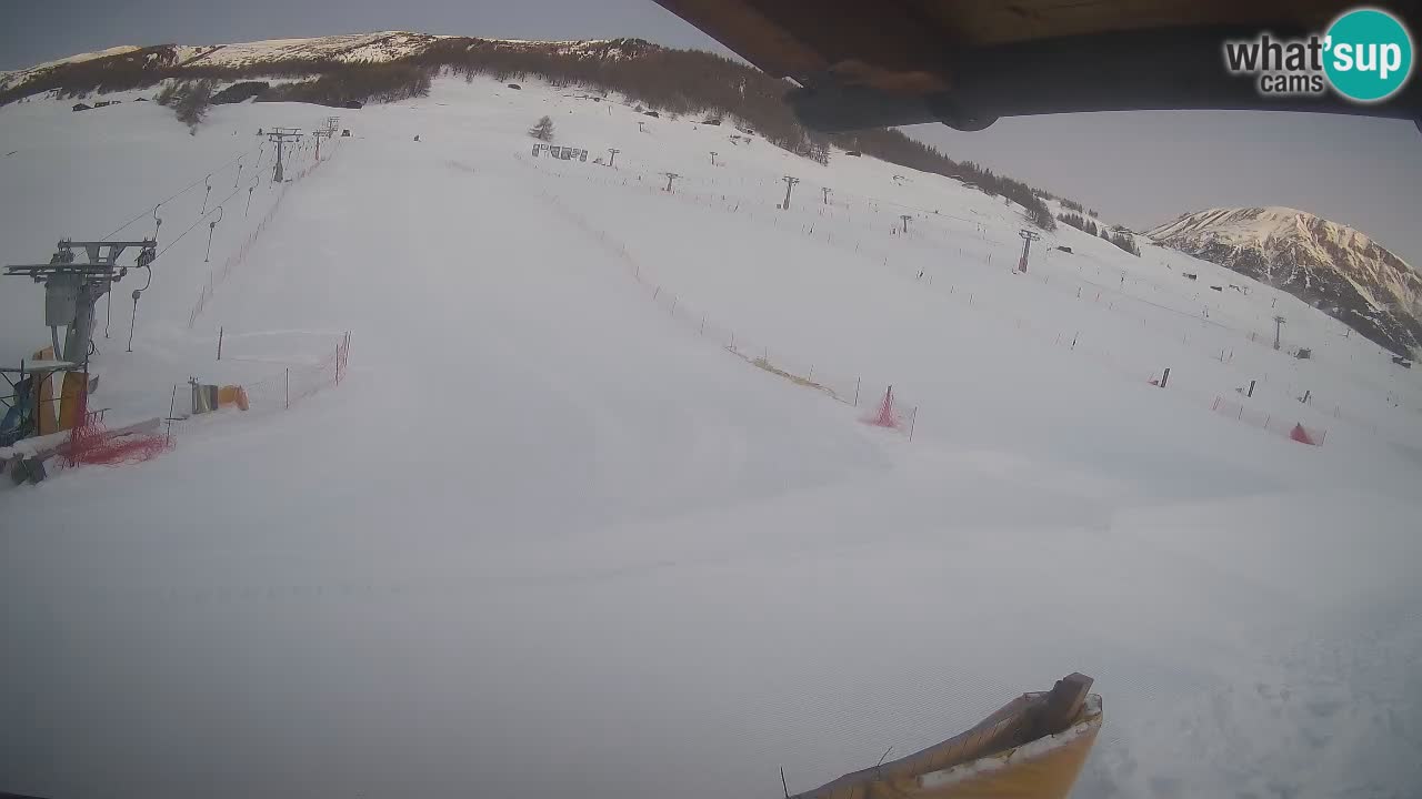 Livigno live webcam – view on Livigno Ski School area – LivignoGO