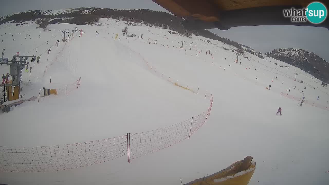 Livigno webcam – view on Livigno Ski School area – LivignoGO