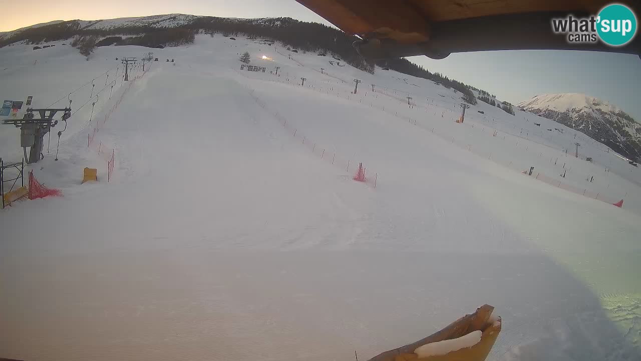 Livigno webcam – view on Livigno Ski School area – LivignoGO