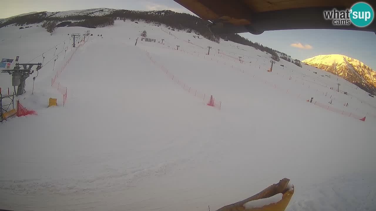 Livigno webcam – view on Livigno Ski School area – LivignoGO