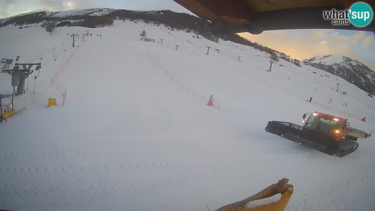 Livigno LIVE cam smučišče | pogled na smučarske proge