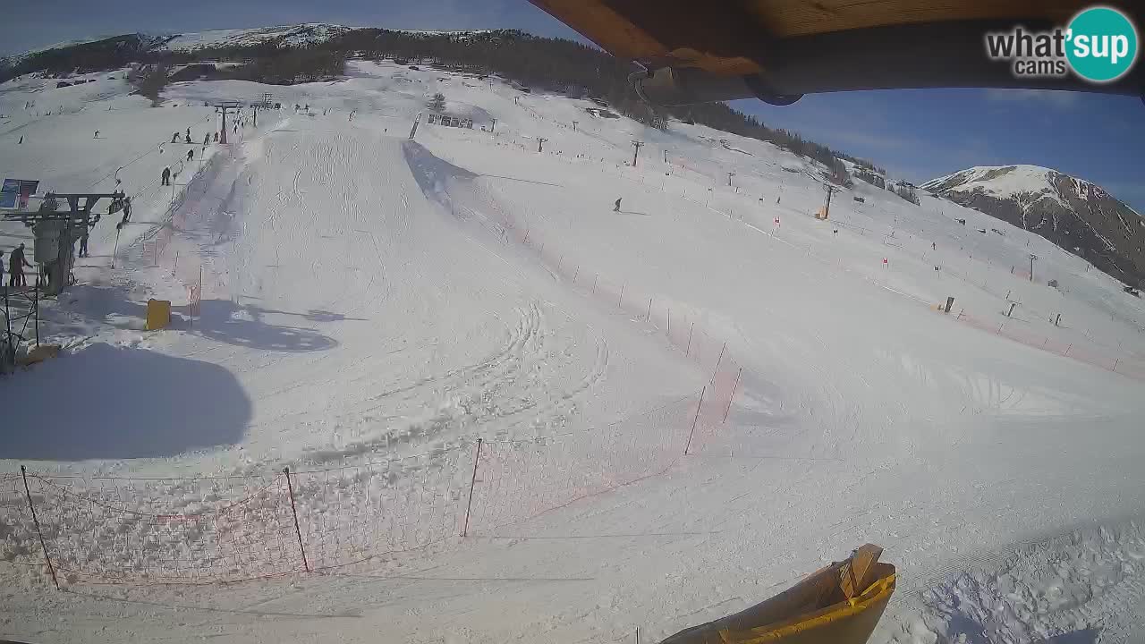 Livigno webcam – view on Livigno Ski School area – LivignoGO