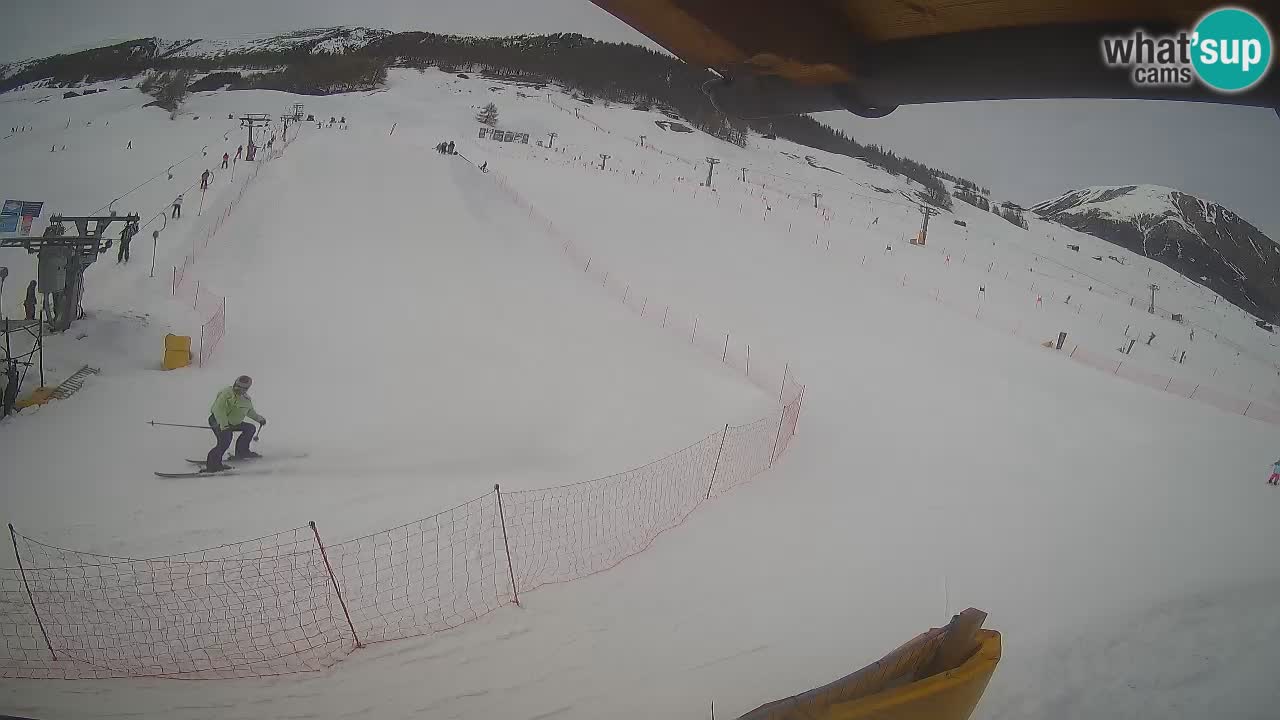 Livigno webcam – view on Livigno Ski School area – LivignoGO