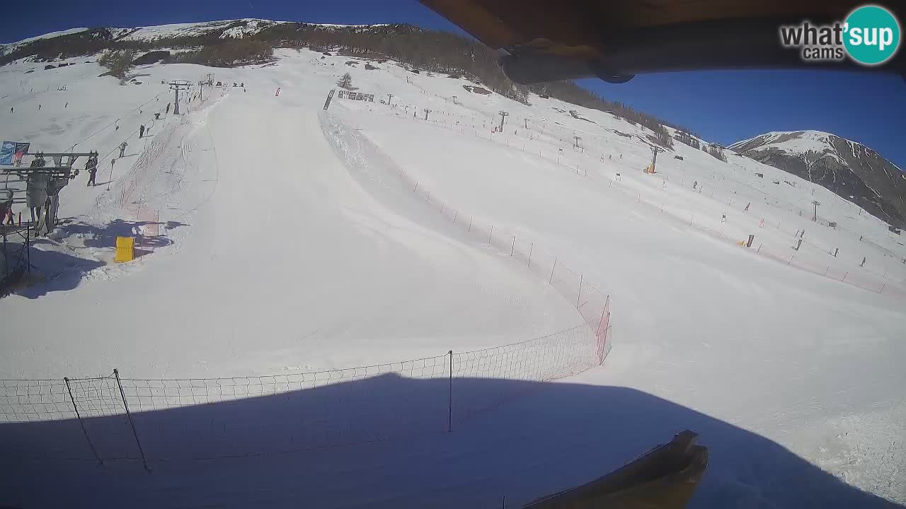 Livigno live webcam – view on Livigno Ski School area – LivignoGO