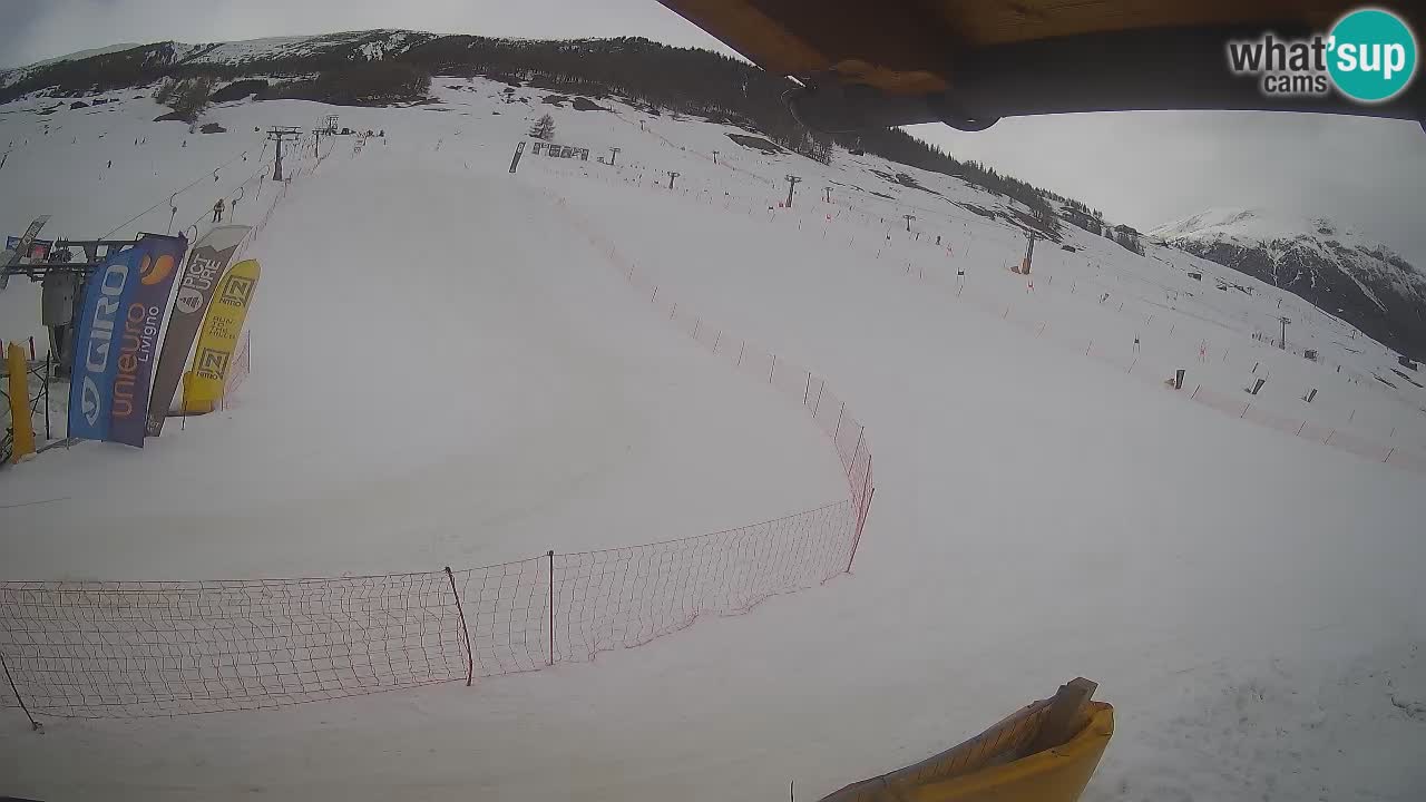 Livigno live webcam – view on Livigno Ski School area – LivignoGO